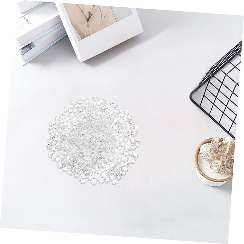 Luxshiny 400pcs Reusable Plastic Fake Ice Cubes For Wedding Party Photography Decor - Image 5